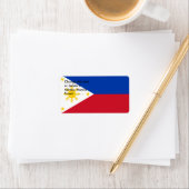 Etiket op maat met vlag van de Filipijnen (Insitu)