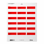 Etiket op maat met vlag van Indonesië (Full Sheet)