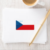 Etiket op maat met vlag van Tsjechië (Insitu)