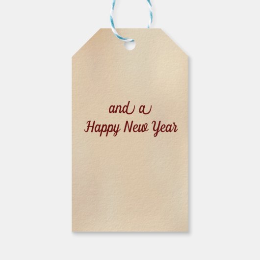 Etiket op maat voor kerstcadeaus Label Cadeaulabel (Achterkant)