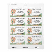 Etiket op maat voor rooster (Full Sheet)