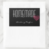 Etiket op persoonlijke titel "Homemade with Love" (Tas)