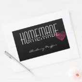 Etiket op persoonlijke titel "Homemade with Love" (Envelop)