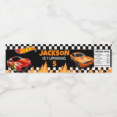 Etiket op speciale hotwheels voor waterflesjes (Enkel label)