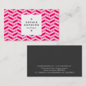 Etiket op vierkant, 03a - Schaduwen - Neon Red Visitekaartje (Voorkant / Achterkant)