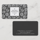 Etiket op vierkant 05 - Vloerpatroon Visitekaartje (Voorkant / Achterkant)