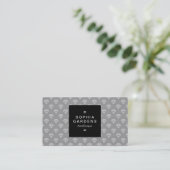 Etiket op vierkant etiket 01a - diamant - wit op g visitekaartje (Staand voorkant)