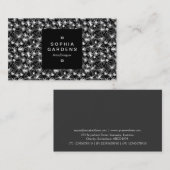 Etiket op vierkant etiket 01a - Ray-cirkels Visitekaartje (Voorkant / Achterkant)