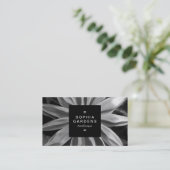 Etiket op vierkant etiket 01a - Rudbekia BW Visitekaartje (Staand voorkant)