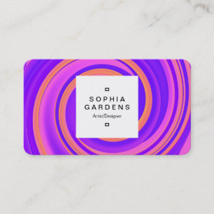 Etiket op vierkant etiket 03a - Abstract zwijn 250 Visitekaartje