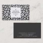 Etiket op vierkant label 03a - 8 petals - (goud) o (Voorkant / Achterkant)