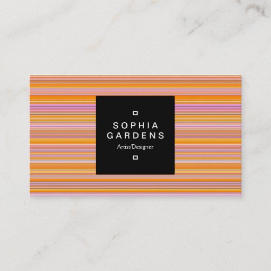 Etiket op vierkante plaat 01a - Scanregels 02 Visitekaartje (Voorkant)