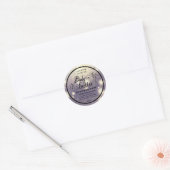 Etiket op vlinderbloemkool met glitterig script (Envelop)