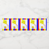 Etiket op voedingsmiddelen en dranken Kite Yellow (Enkel label)