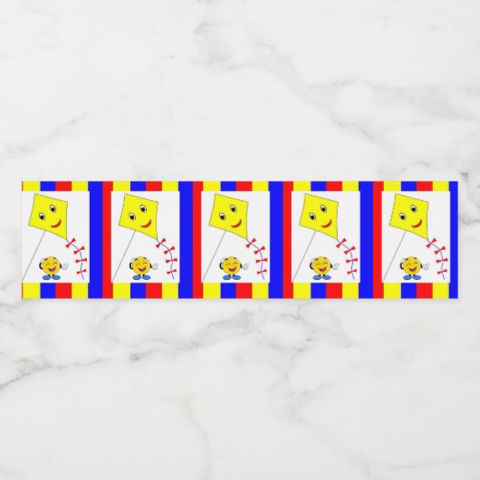 Etiket op voedingsmiddelen en dranken Kite Yellow (Enkel label)