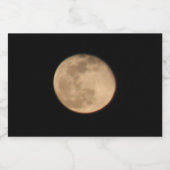 Etiket op volle maan fles (Enkel label)