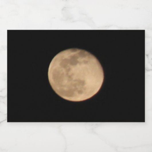 Etiket op volle maan fles (Enkel label)