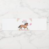 Etiket op waterflesje koe op zaterdag (Enkel label)