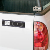 Etiket op waterflesje Zwart Stropdas Aantekening g Bumpersticker (Op Truck)