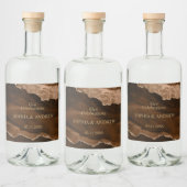 Etiket op zwarte en woestijngoudpleisters (Flessen)