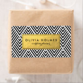 Etiket op zwarte en zwarte witte flesolie (Insitu)