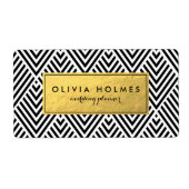 Etiket op zwarte en zwarte witte flesolie (Voorkant)