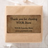 Etiket oud papier (Insitu)