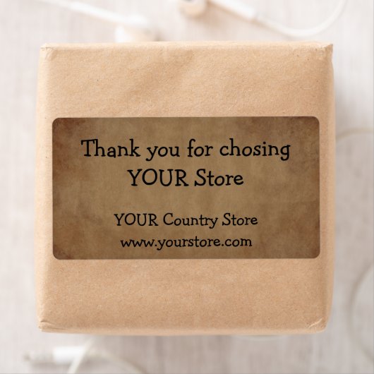 Etiket oud papier (Insitu)