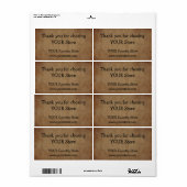 Etiket oud papier (Full Sheet)