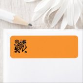 Etiket oude Mexicaanse Return Address Label (Insitu)