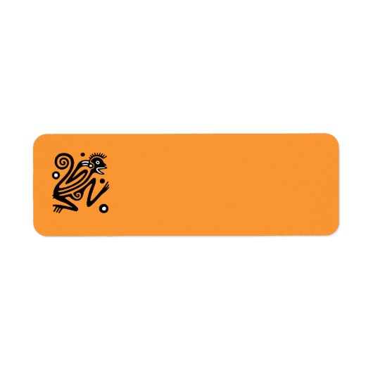 Etiket oude Mexicaanse Return Address Label (Voorkant)