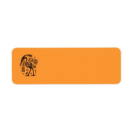 Etiket oude Mexicaanse Return Address Label (Voorkant)