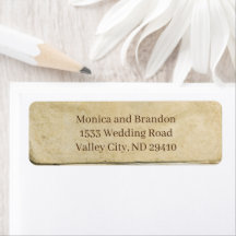 Etiket oude papieren retouradres