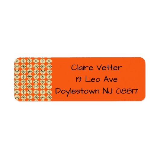 Etiket Ovalen en Starbursts (Voorkant)