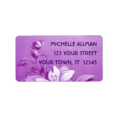 Etiket paarbloemen (Voorkant)