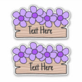 Etiket paarbloemen sticker (Voorkant)