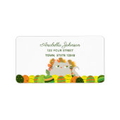 Etiket Paasadres bevestigen (Voorkant)