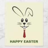 Etiket paasbunny (Enkel label)