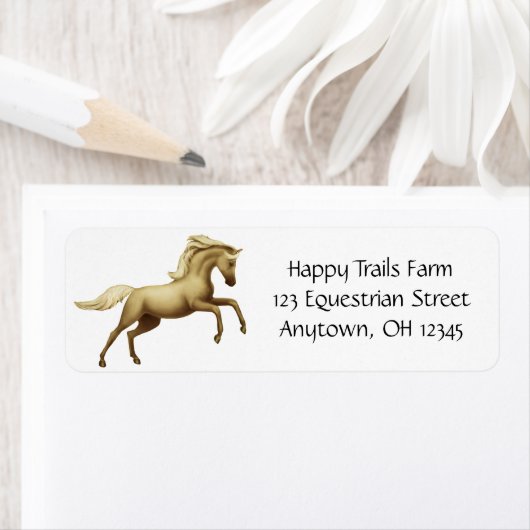 Etiket palominopaarden (Insitu)