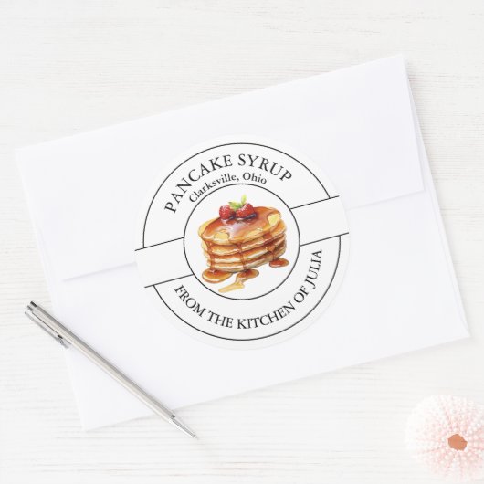 Etiket pannenkoekensiroop (Envelop)