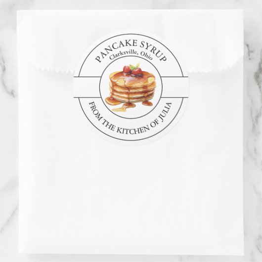 Etiket pannenkoekensiroop (Tas)