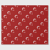 Etiket papier onder Turkse vlag (Vlak)