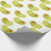 Etiket papier voor kerstinpakken voor liMA-bonen (Hoek)