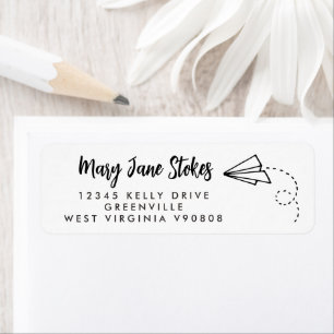 Etiket papieren papiervlak voor het omkeren van pa