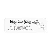 Etiket papieren papiervlak voor het omkeren van pa (Voorkant)