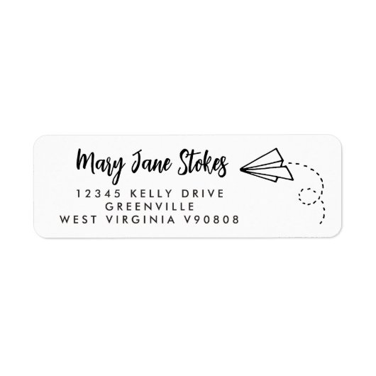 Etiket papieren papiervlak voor het omkeren van pa (Voorkant)