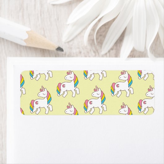 Etiket pasteelgeel Unicorn (Insitu)