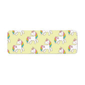 Etiket pasteelgeel Unicorn (Voorkant)