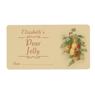 Etiket Pear Canning