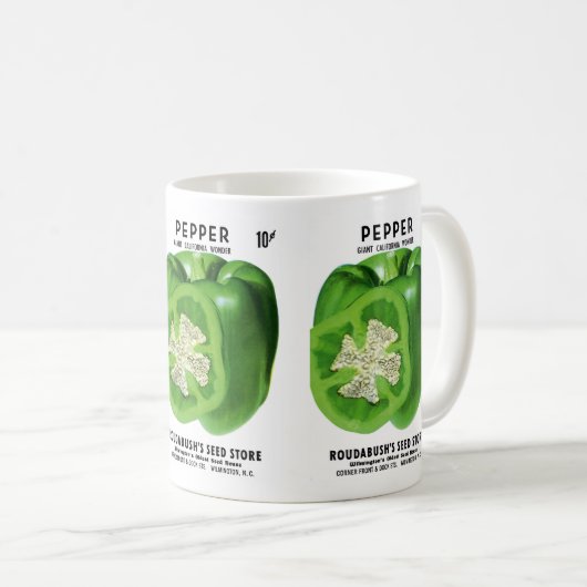 Etiket Pepper-verpakking Koffiemok (Voorkant rechts)